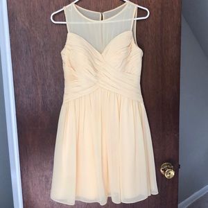 Bill Levkoff chiffon bridesmaid dress